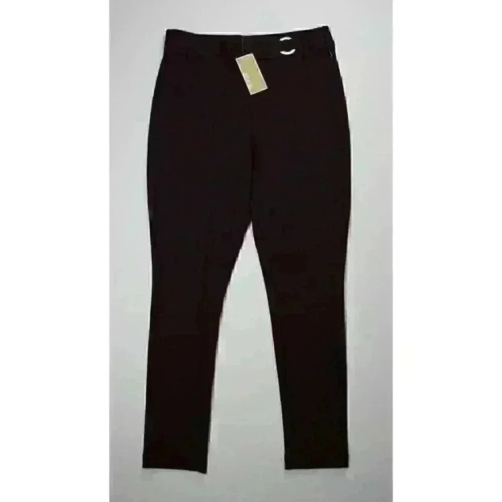 NEW! MICHAEL Michael Kors Women's M Logo Slim Ankle Pants NWT $110